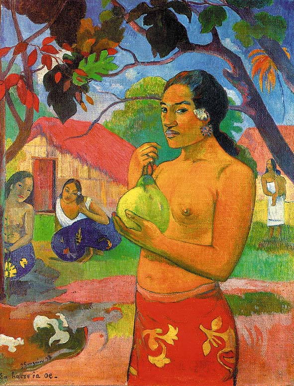 Woman Holding a Fruit